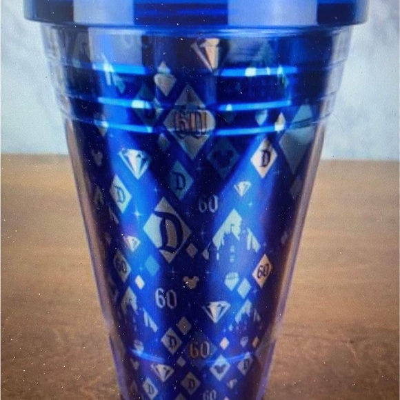 Starbucks Disney 60th anniversary diamond cold Tumblr 16 oz grande blue NEW - Picture 2 of 9